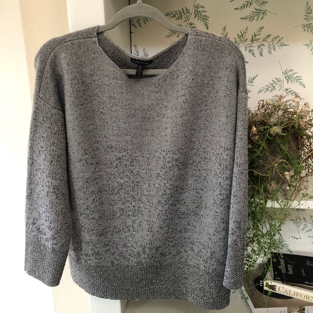 Eileen Fisher Metallic Sweater